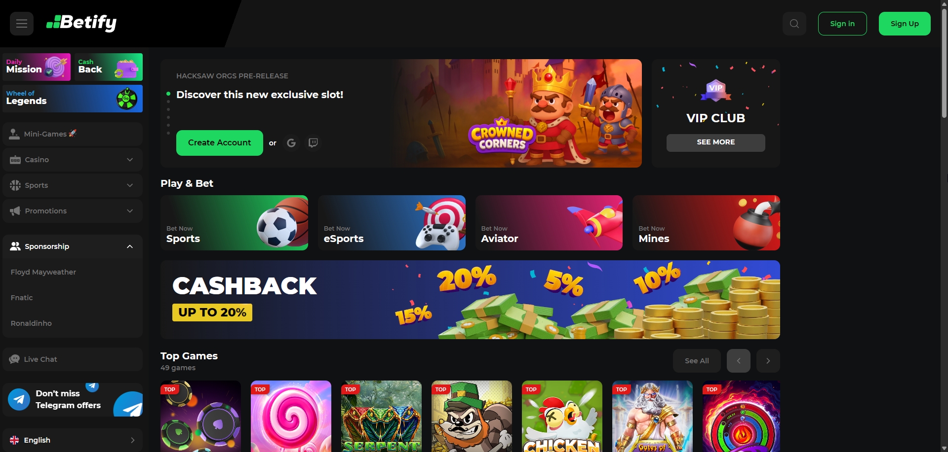 Betify - 30 Tours Gratuits + Welcome sans wager
